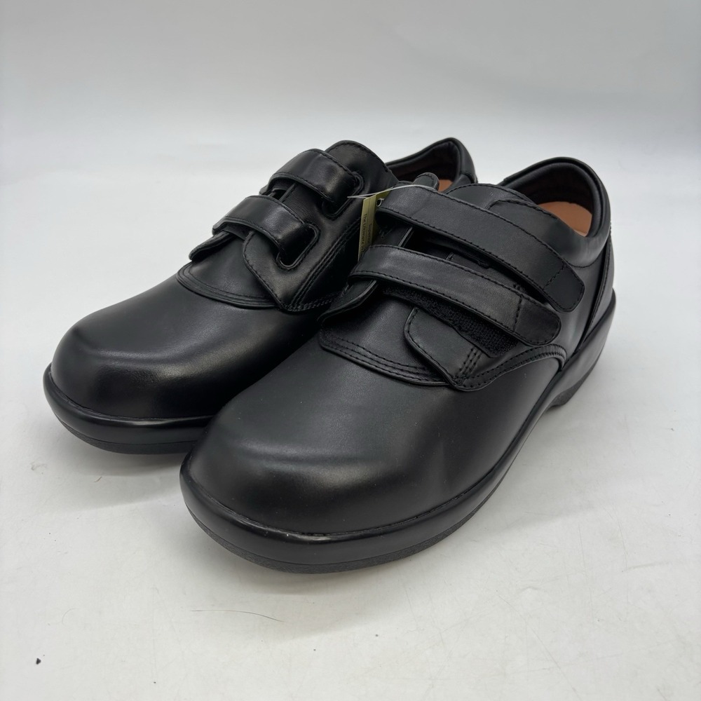 APEX Orthopedic Shoes Womens 11 Wide Black Double Strap 1260W Ambulator NEW